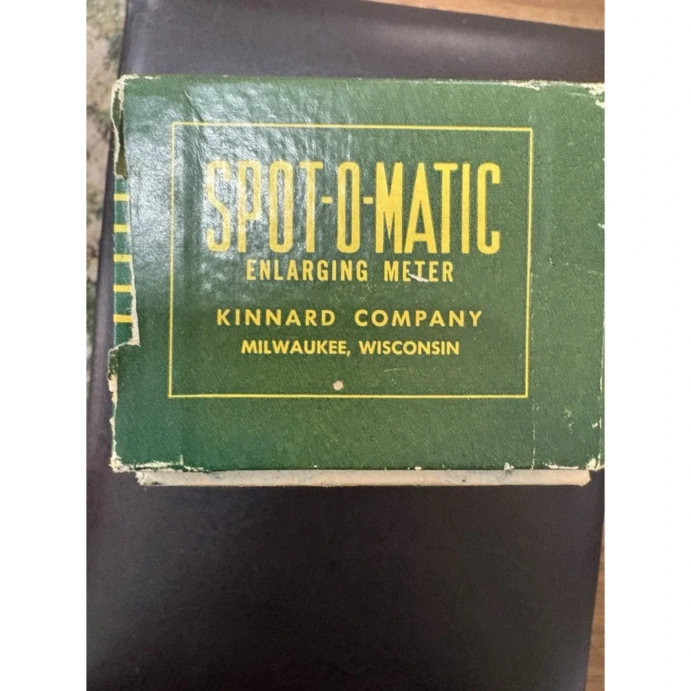 Vintage Spot-O-Matic Enlarging Meter Kinnard Company Milwaukee WI Darkroom Photo